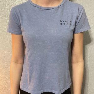 Blue billabong tee shirt